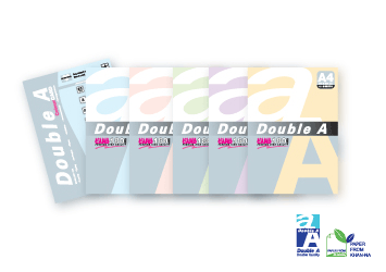 Double A Colour Paper 80 gsm. A4 (210 X 297 mm) (100sheets/pack)